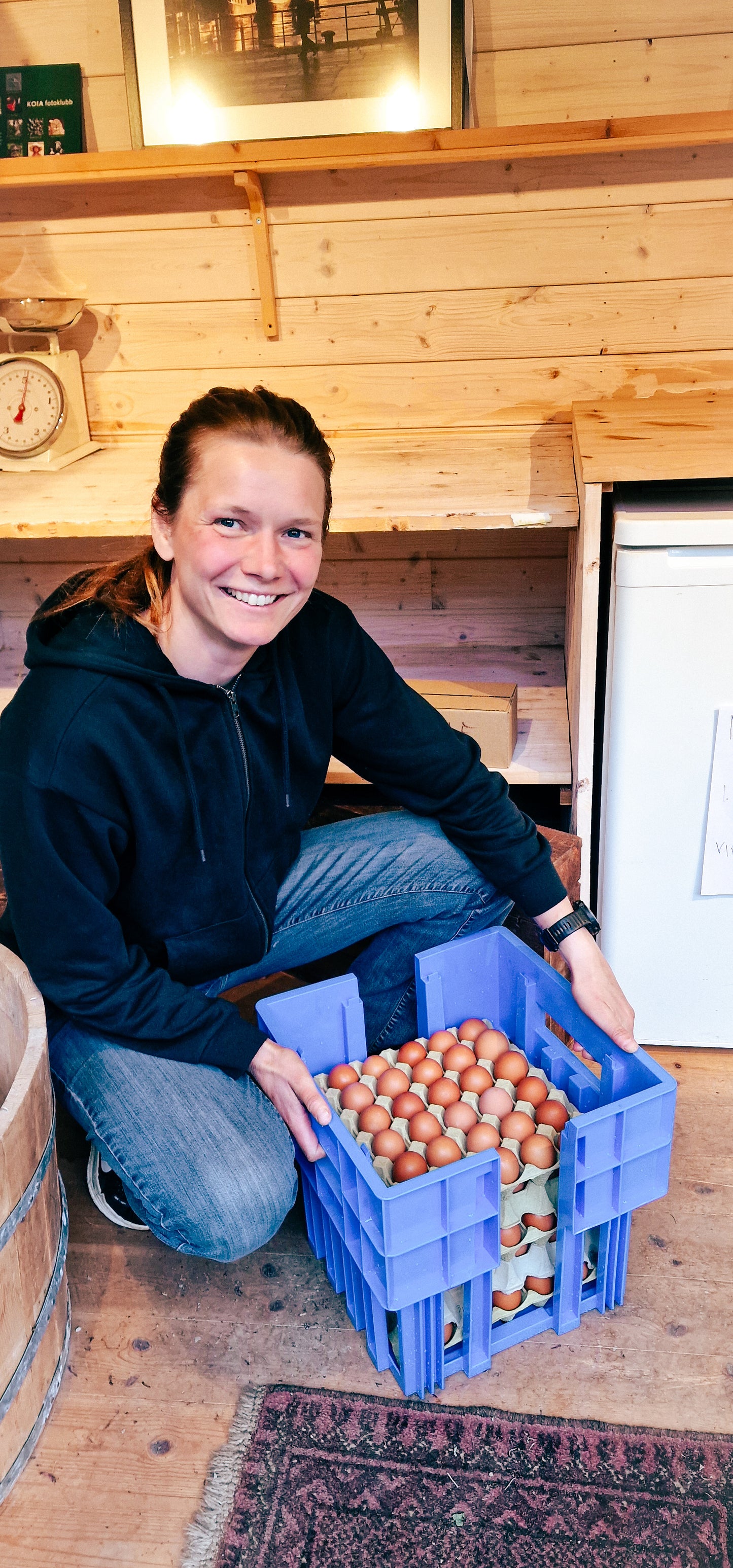 30 gressegg på brett